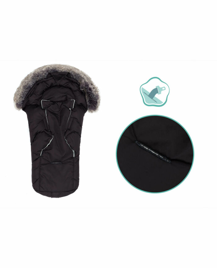 Fillikid Winter-Fußsack Lhotse für Babyschale #Schwarz – Bild 10