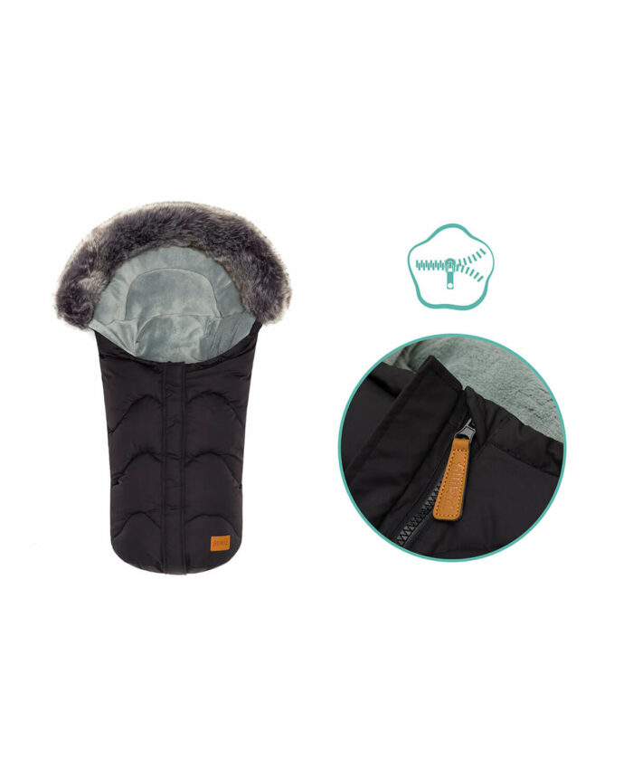 Fillikid Winter-Fußsack Lhotse für Babyschale #Schwarz – Bild 9