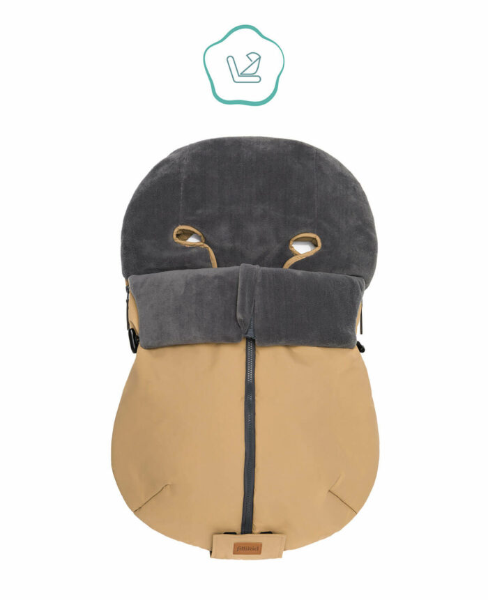 Fillikid Winter-Fußsack Sella Elite für Babyschale #Cappuccino – Bild 2