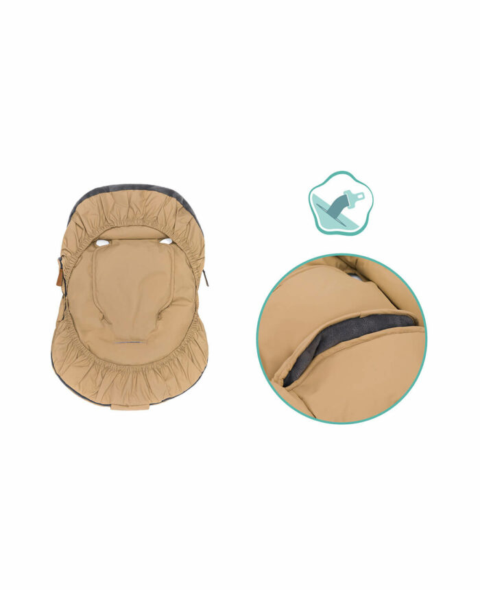 Fillikid Winter-Fußsack Sella Elite für Babyschale #Cappuccino – Bild 9