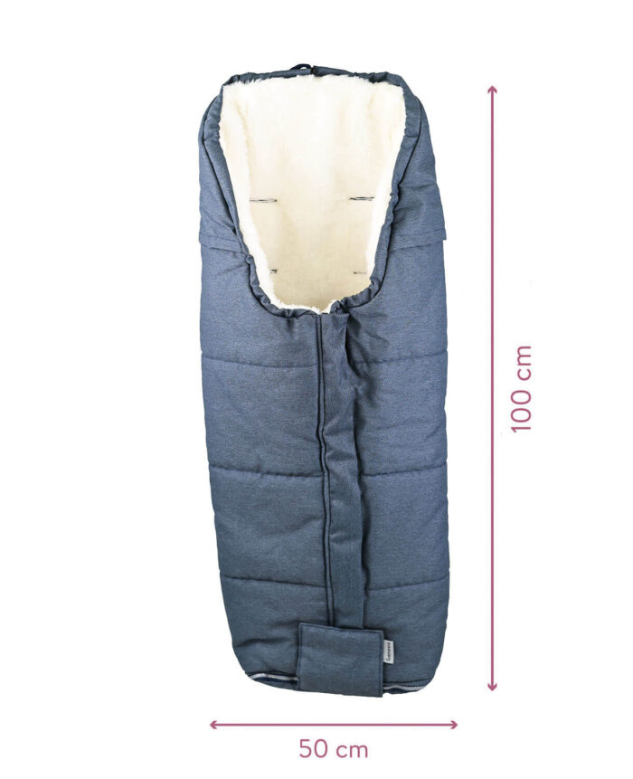 Genesis Winter-Fußsack "Teddy" #Graublau – Bild 2