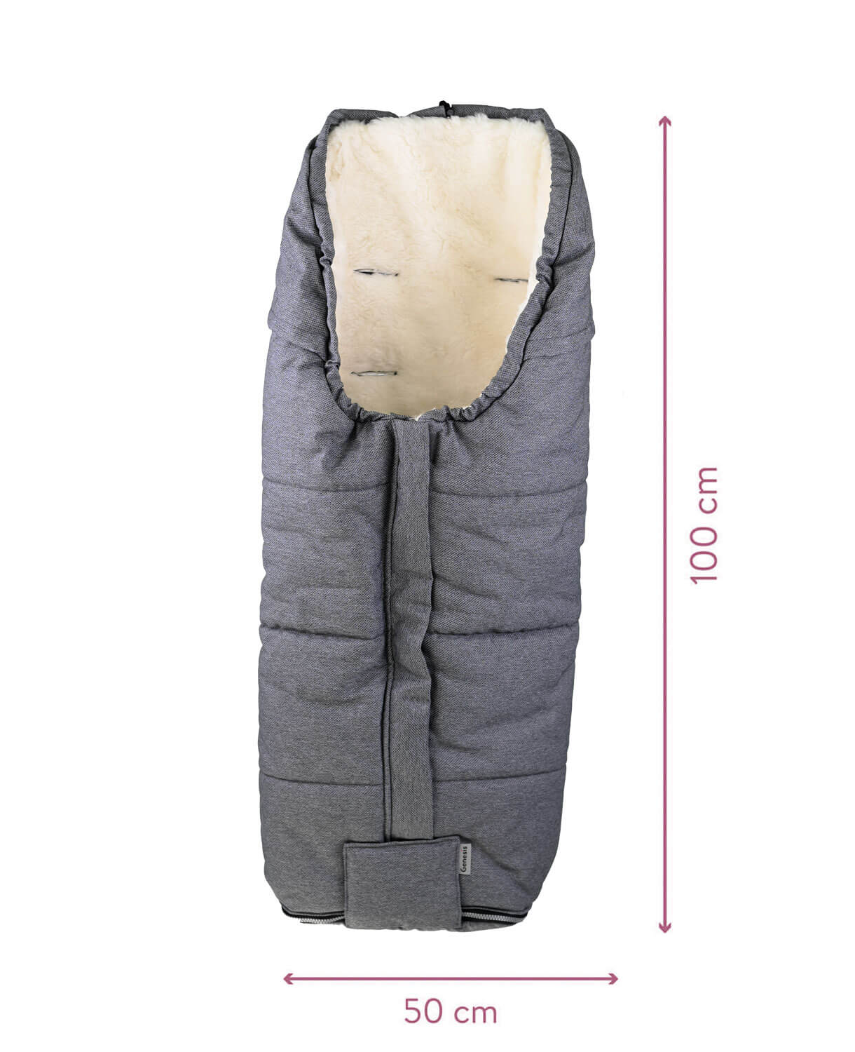 Genesis Winter-Fußsack "Teddy" #Mittelgrau – Bild 2