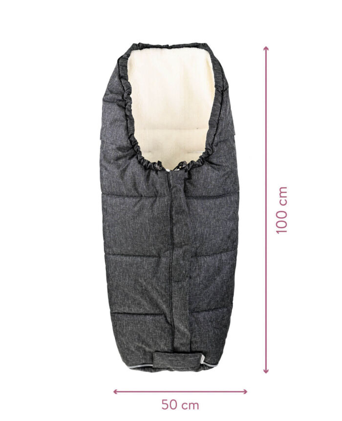 Genesis Winter-Fußsack "Teddy" #Dunkelgrau Melange – Bild 2