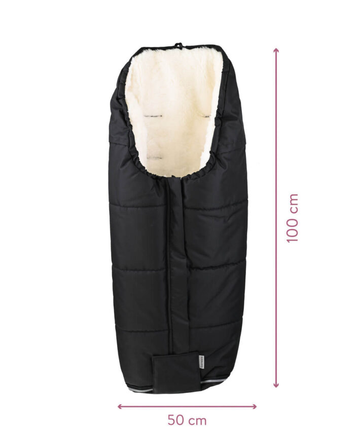 Genesis Winter-Fußsack "Teddy" #Schwarz – Bild 2