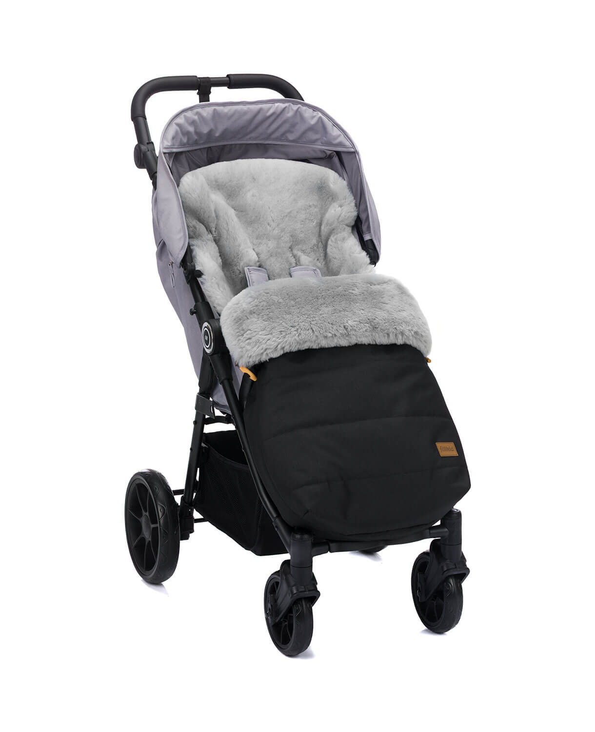 Fillikid Lammfell-Winter-Fußsack Bernina Alpina #Schwarz – Bild 12