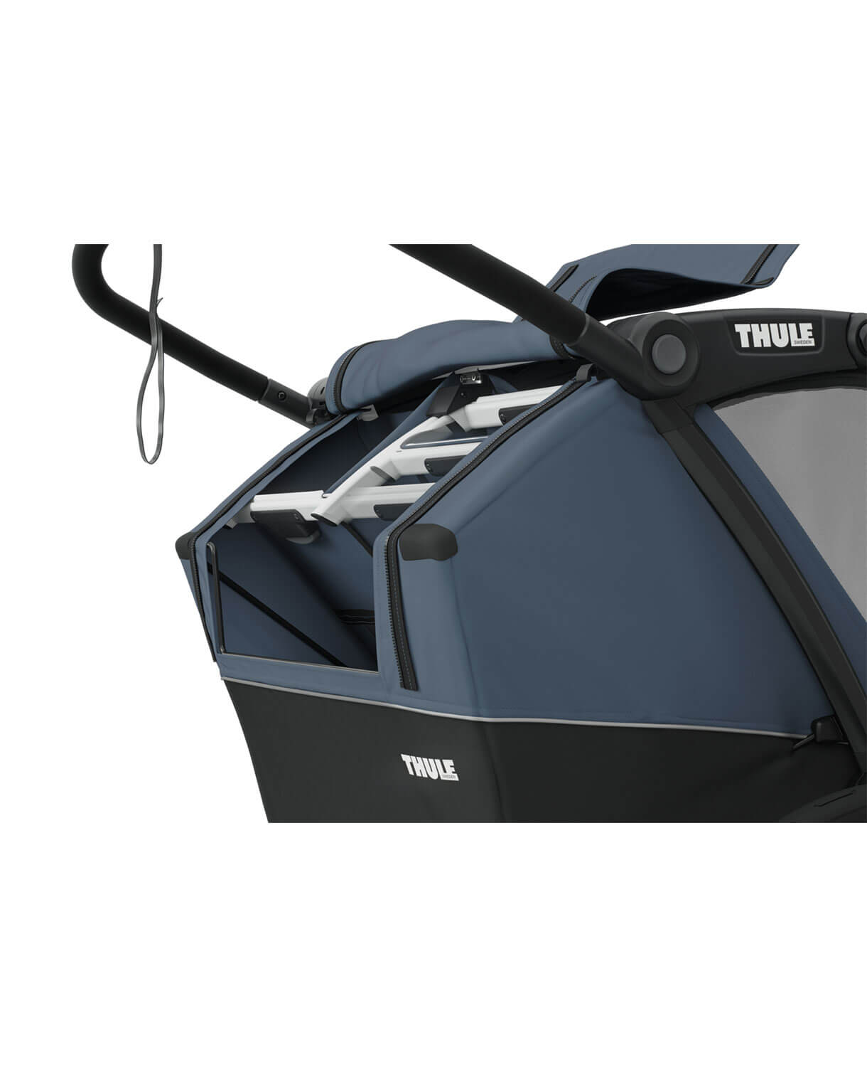 Thule Chariot Cab - Multisport-Fahrradanhänger Zweisitzer in Dunkelschiefer – Bild 15