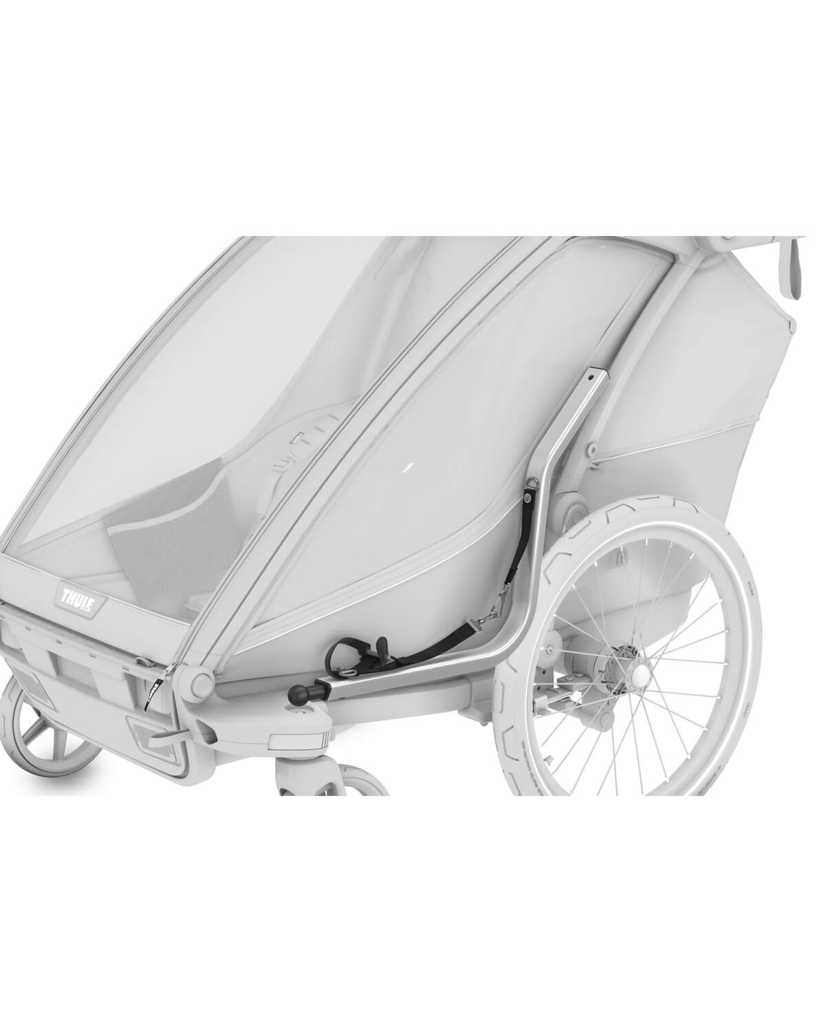 Thule Chariot Cab - Multisport-Fahrradanhänger Zweisitzer in Dunkelschiefer – Bild 12