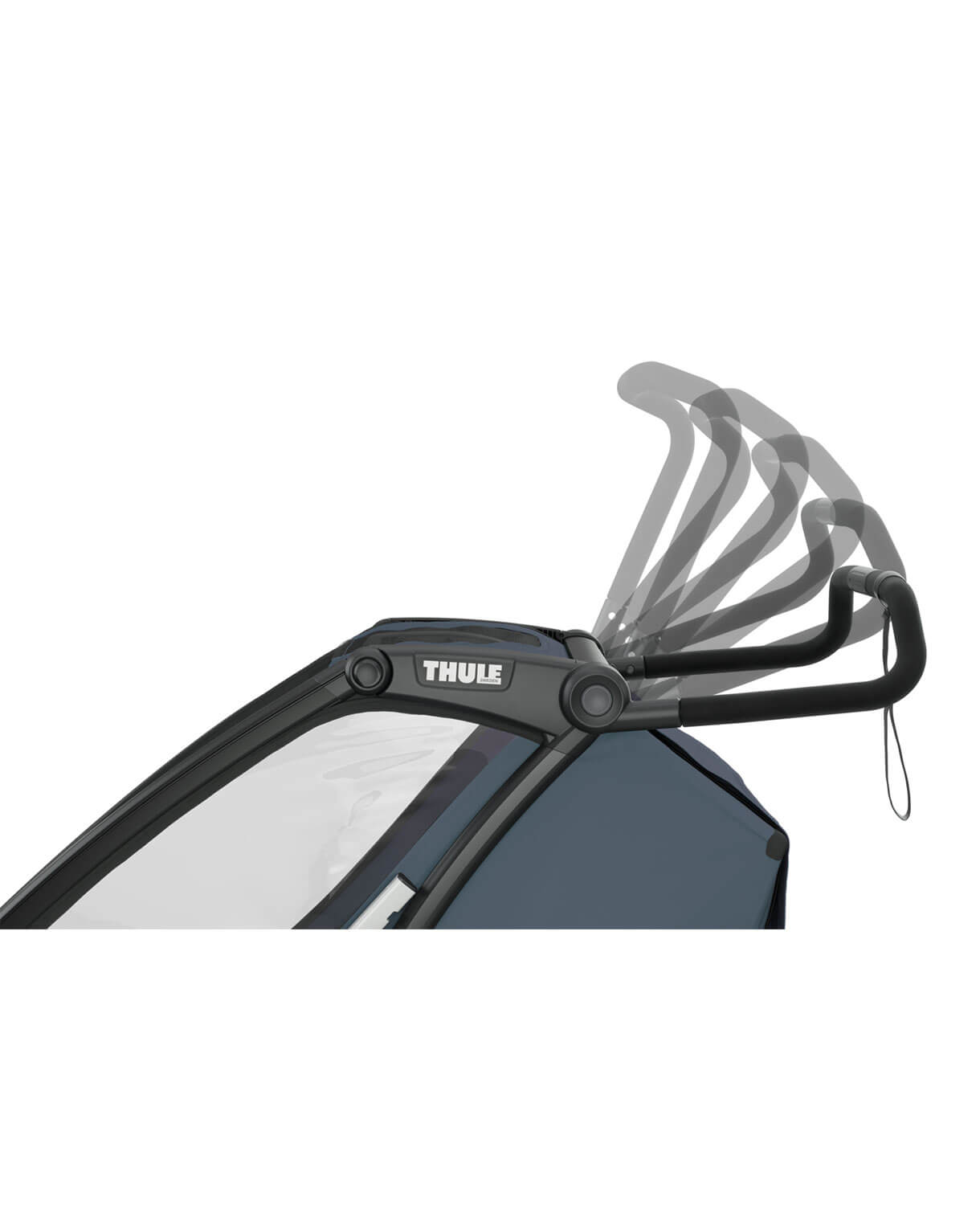 Thule Chariot Cab - Multisport-Fahrradanhänger Zweisitzer in Dunkelschiefer – Bild 9