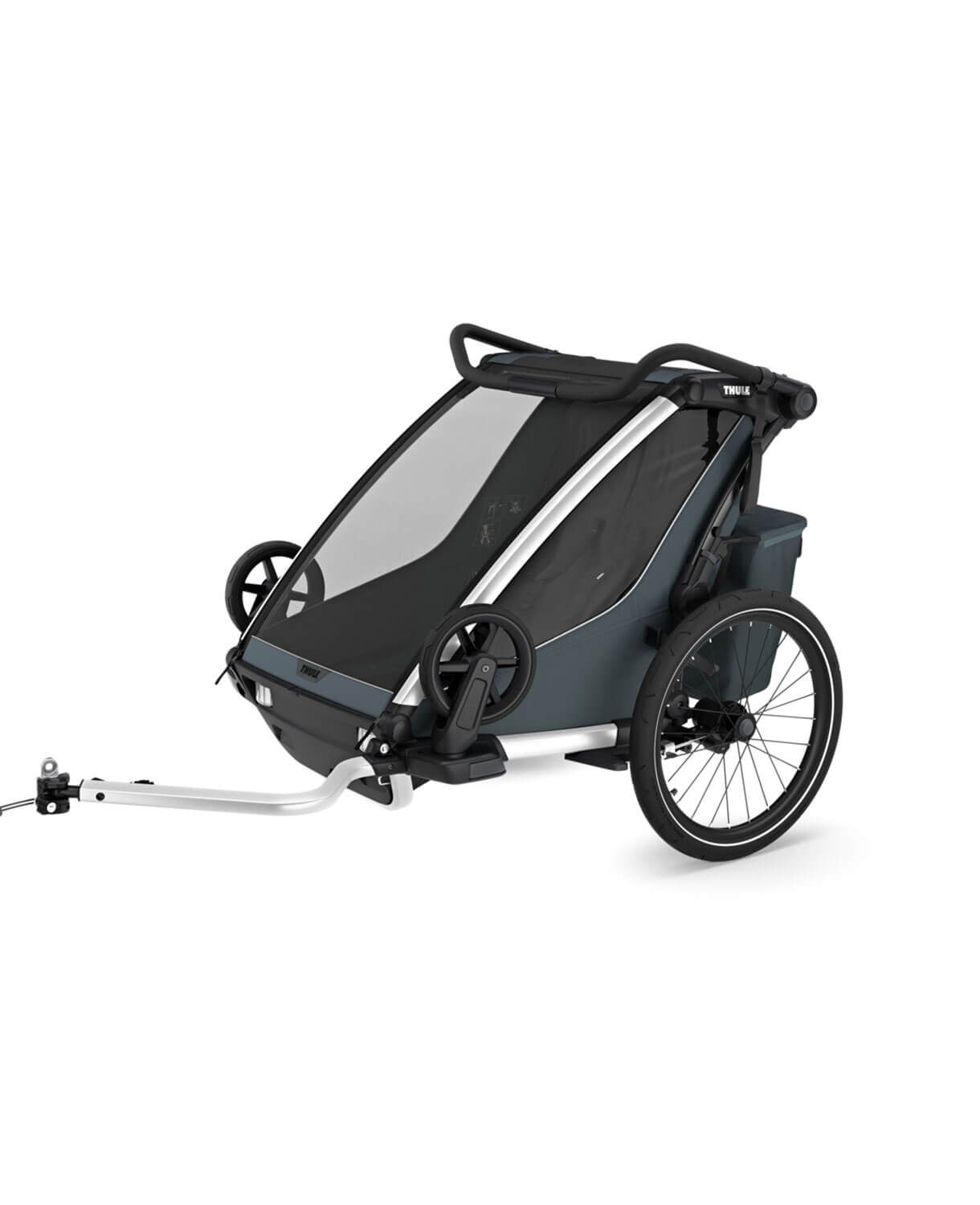 Thule Chariot Cross 2 double - Multisport-Fahrradanhänger Ein- oder Zweisitzer in Dunkelschiefer