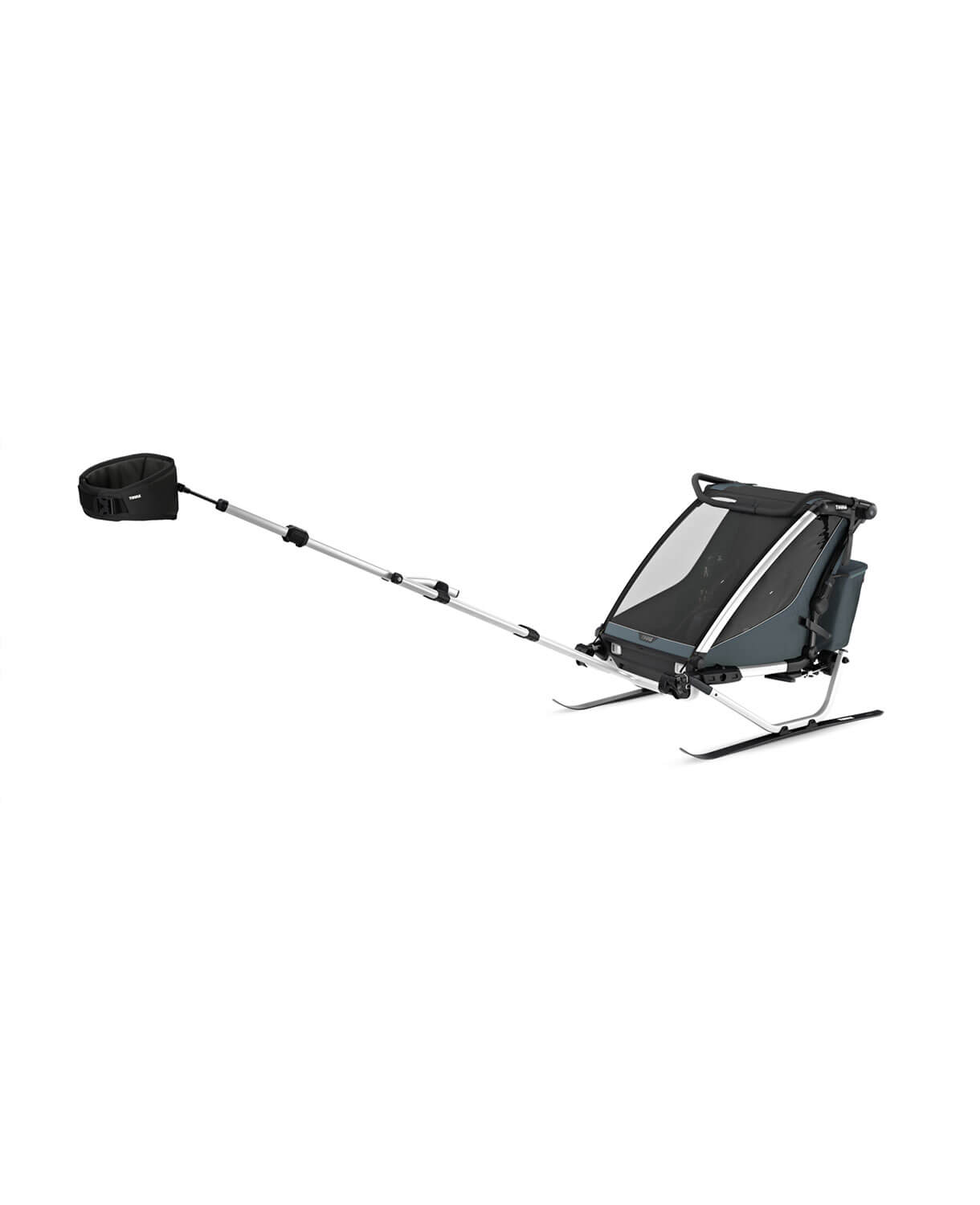 Thule Chariot Cross 2 double - Multisport-Fahrradanhänger Ein- oder Zweisitzer in Dunkelschiefer – Bild 4