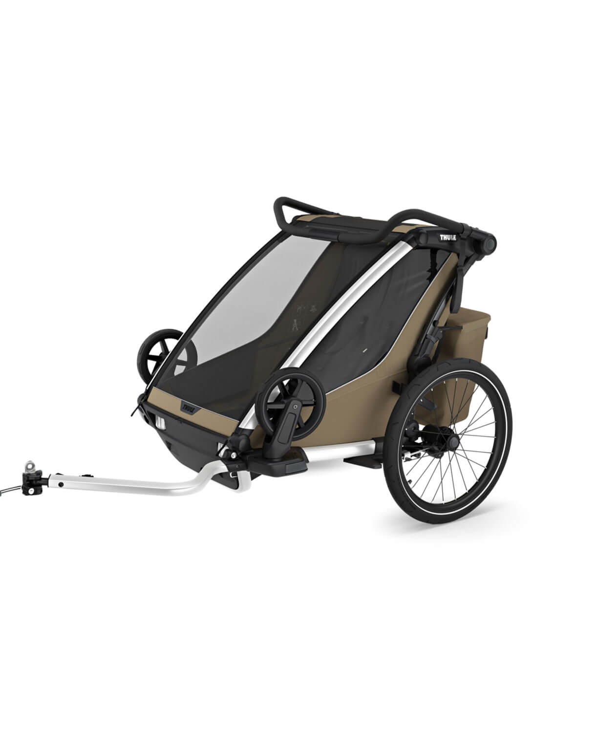Thule Chariot Cross 2 double - Multisport-Fahrradanhänger Ein- oder Zweisitzer in Faded Khaki