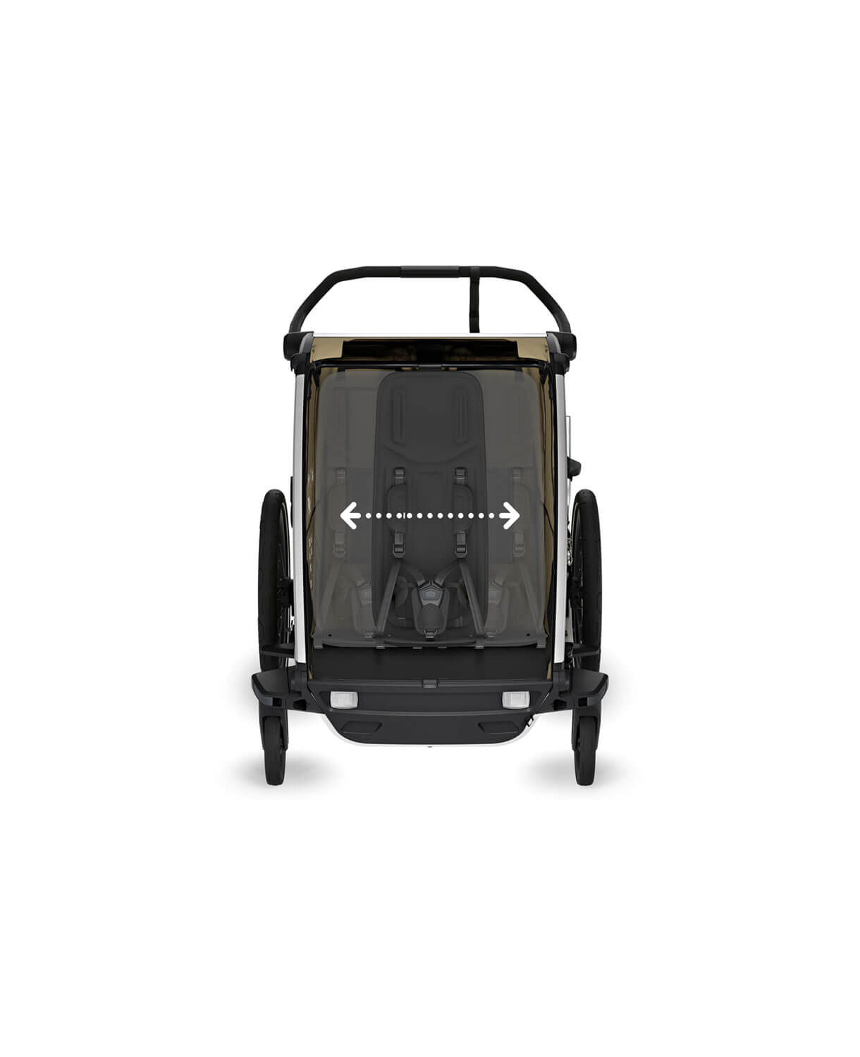 Thule Chariot Cross 2 double - Multisport-Fahrradanhänger Ein- oder Zweisitzer in Dunkelschiefer – Bild 16