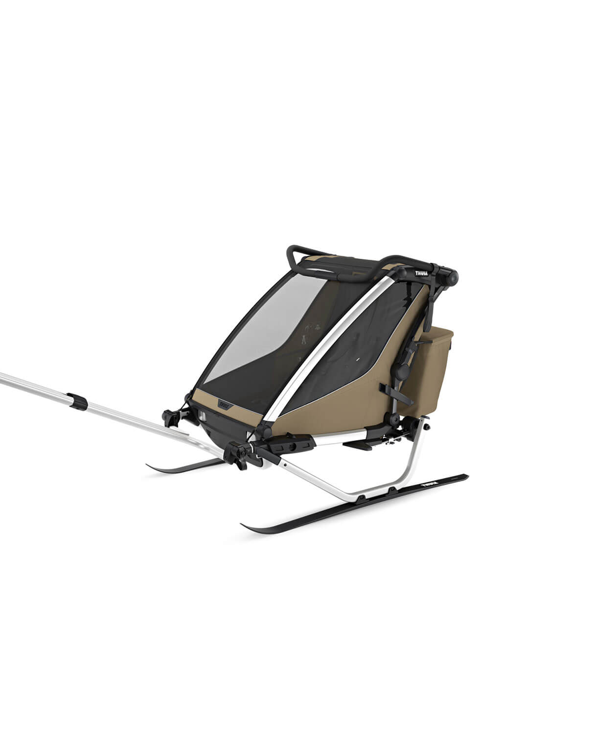 Thule Chariot Cross 2 double - Multisport-Fahrradanhänger Ein- oder Zweisitzer in Faded Khaki – Bild 4