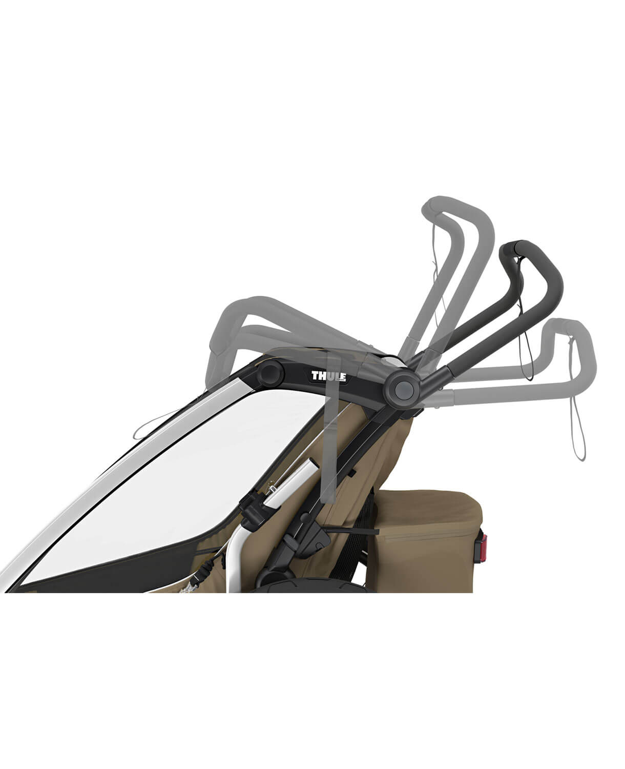 Thule Chariot Cross 2 double - Multisport-Fahrradanhänger Ein- oder Zweisitzer in Dunkelschiefer – Bild 7