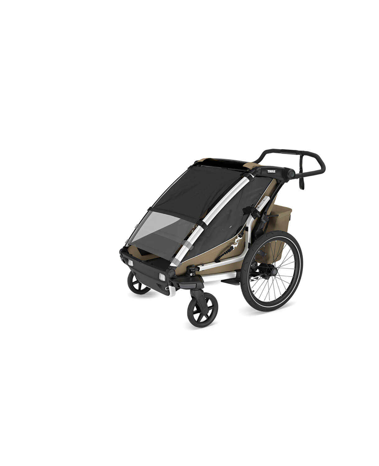 Thule Chariot Cross 2 double - Multisport-Fahrradanhänger Ein- oder Zweisitzer in Dunkelschiefer – Bild 8