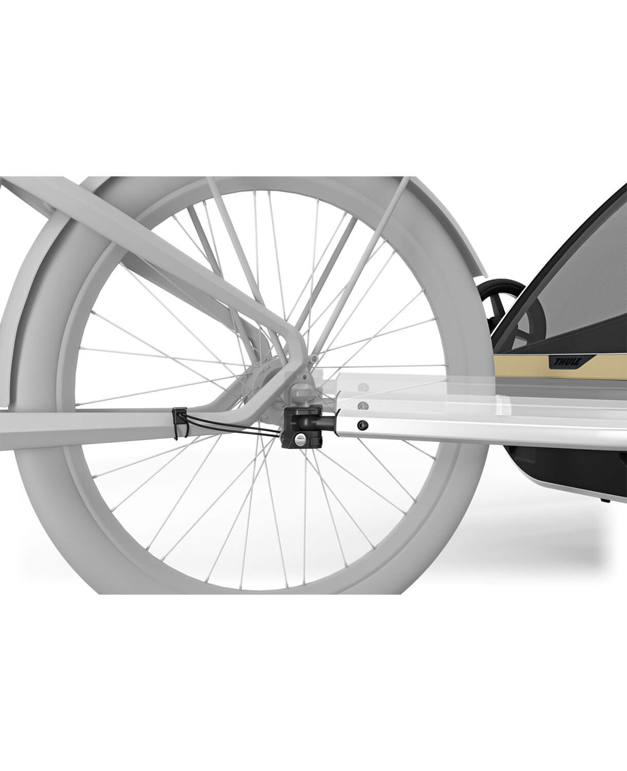 Thule Chariot Cross 2 double - Multisport-Fahrradanhänger Ein- oder Zweisitzer in Dunkelschiefer – Bild 11