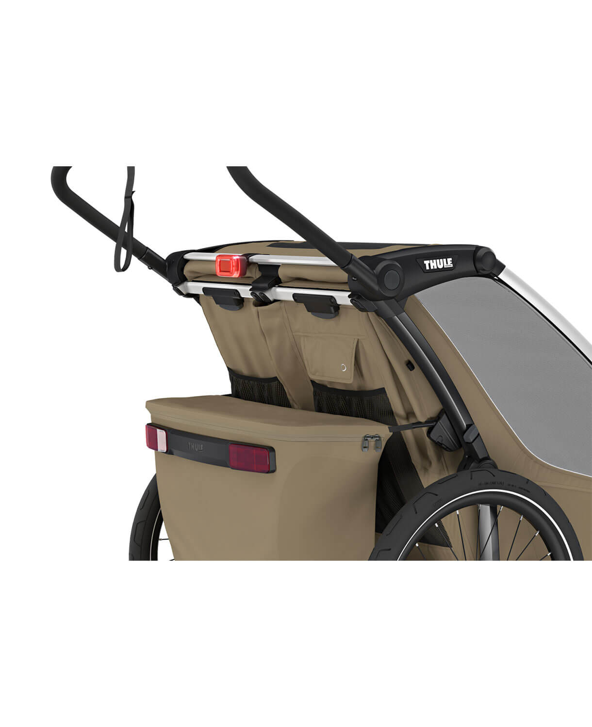 Thule Chariot Cross 2 double - Multisport-Fahrradanhänger Ein- oder Zweisitzer in Dunkelschiefer – Bild 13