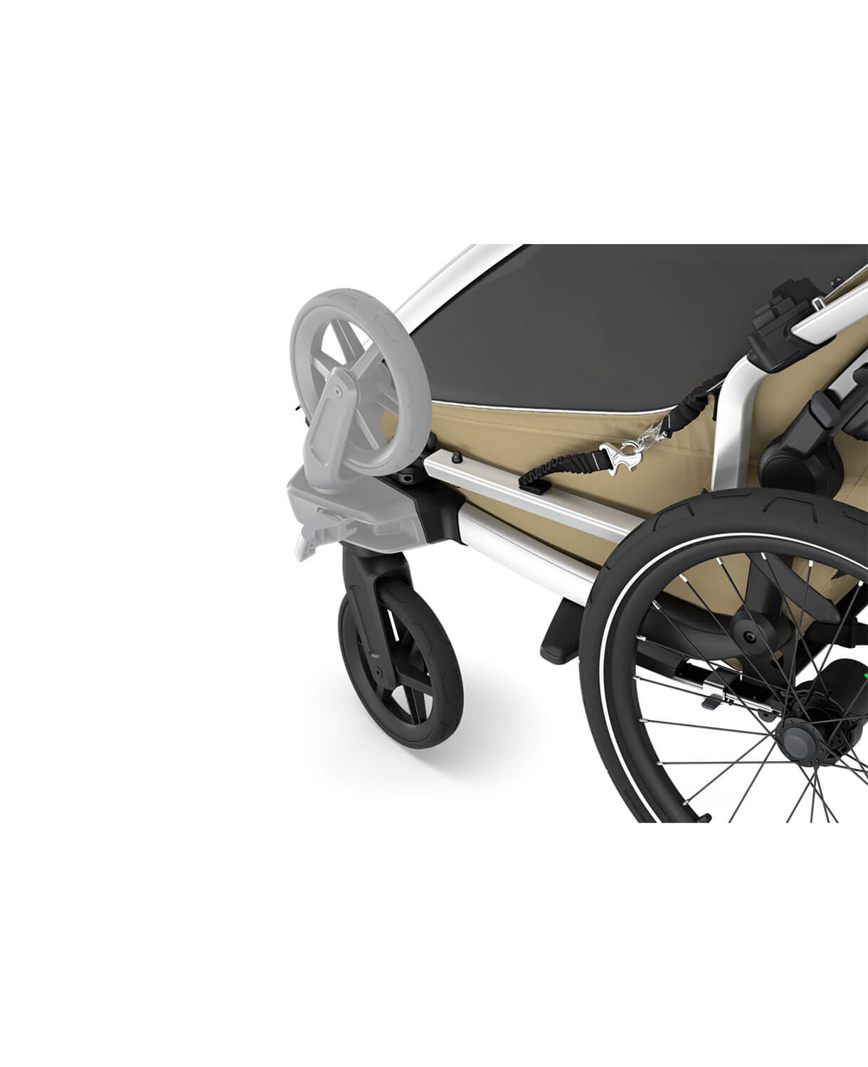 Thule Chariot Cross 2 double - Multisport-Fahrradanhänger Ein- oder Zweisitzer in Dunkelschiefer – Bild 14