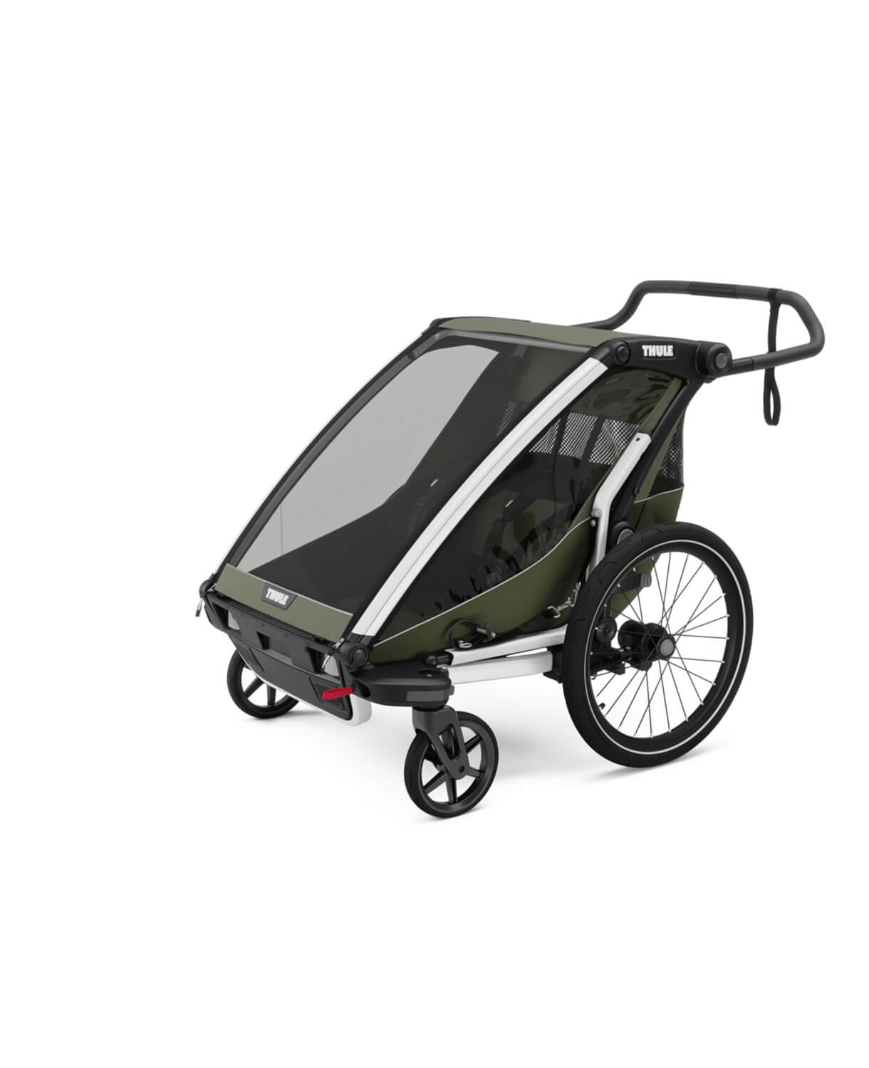 Thule Chariot Lite double - Multisport-Fahrradanhänger Zweisitzer in Vintage Grün – Bild 2
