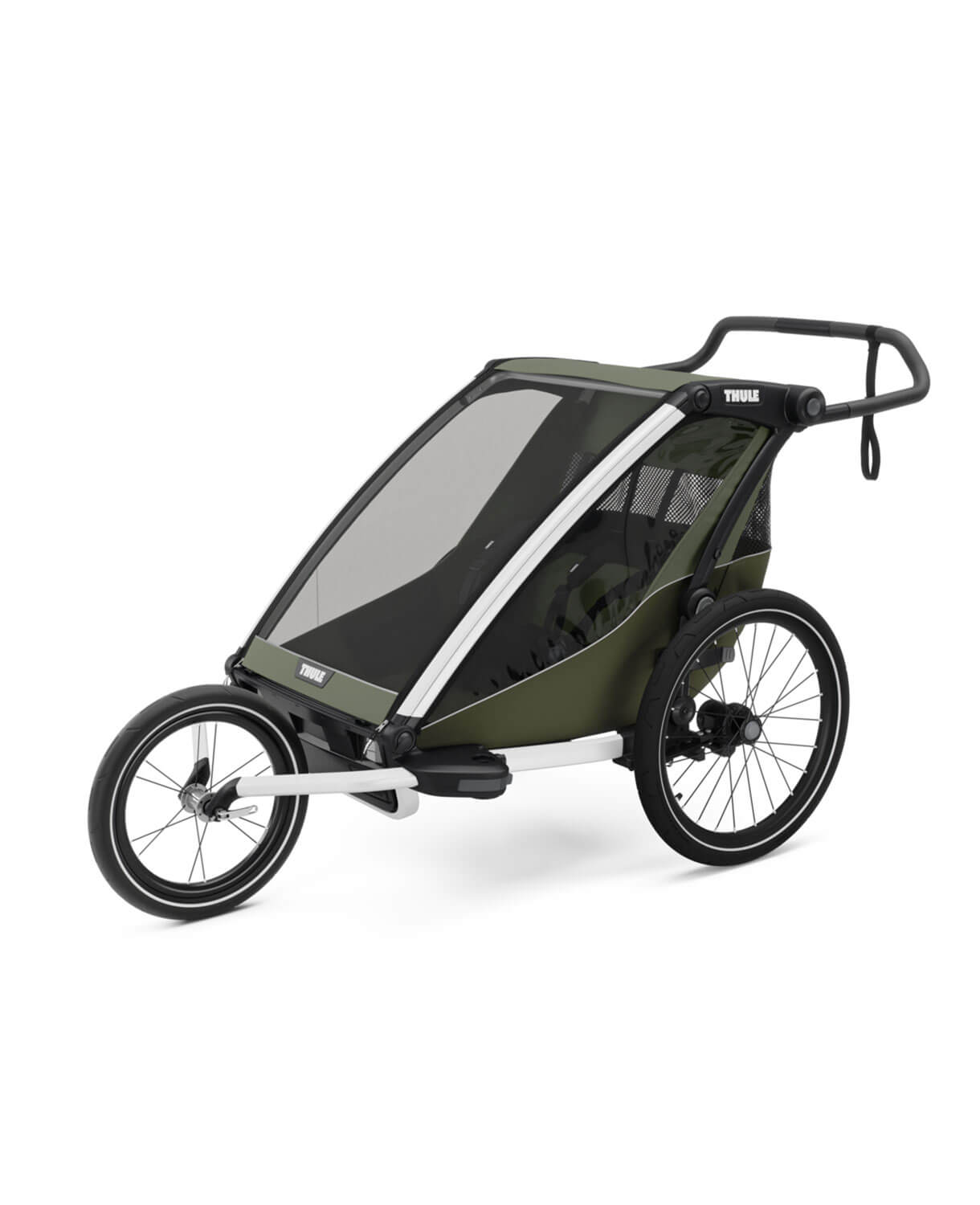 Thule Chariot Lite double - Multisport-Fahrradanhänger Zweisitzer in Vintage Grün – Bild 6