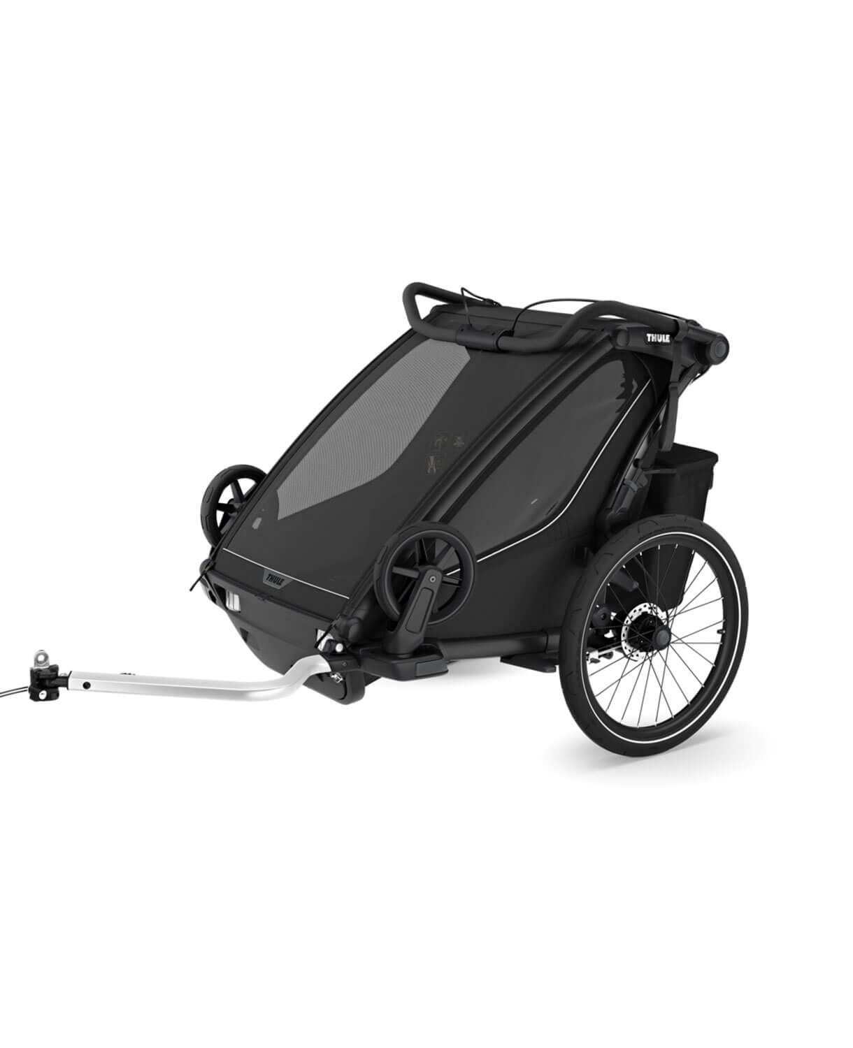 Thule Chariot Sport 2 double - Multisport-Fahrradanhänger Ein- oder Zweisitzer in Schwarz