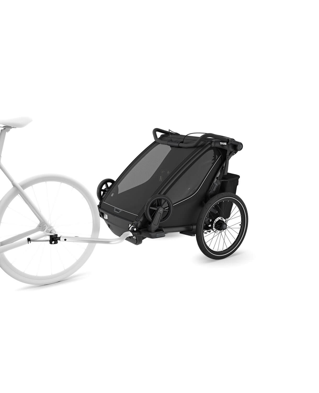 Thule Chariot Sport 2 double - Multisport-Fahrradanhänger Ein- oder Zweisitzer in Schwarz – Bild 10