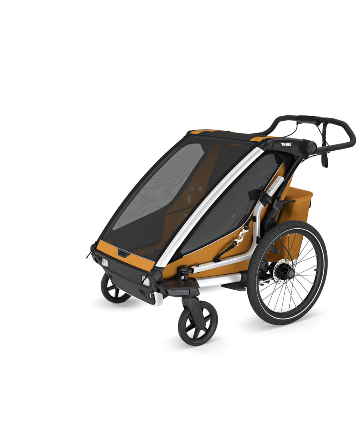 Thule Chariot Sport 2 double - Multisport-Fahrradanhänger Ein- oder Zweisitzer in Gold – Bild 3