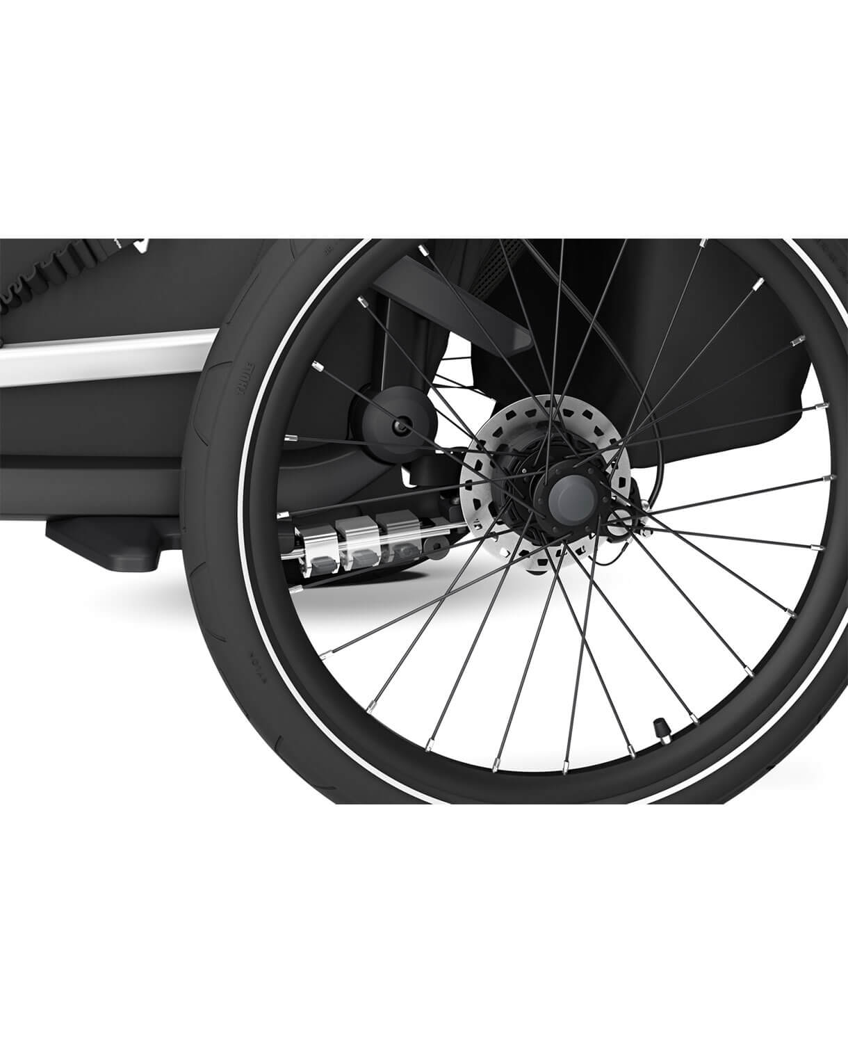 Thule Chariot Sport 2 double - Multisport-Fahrradanhänger Ein- oder Zweisitzer in Gold – Bild 10