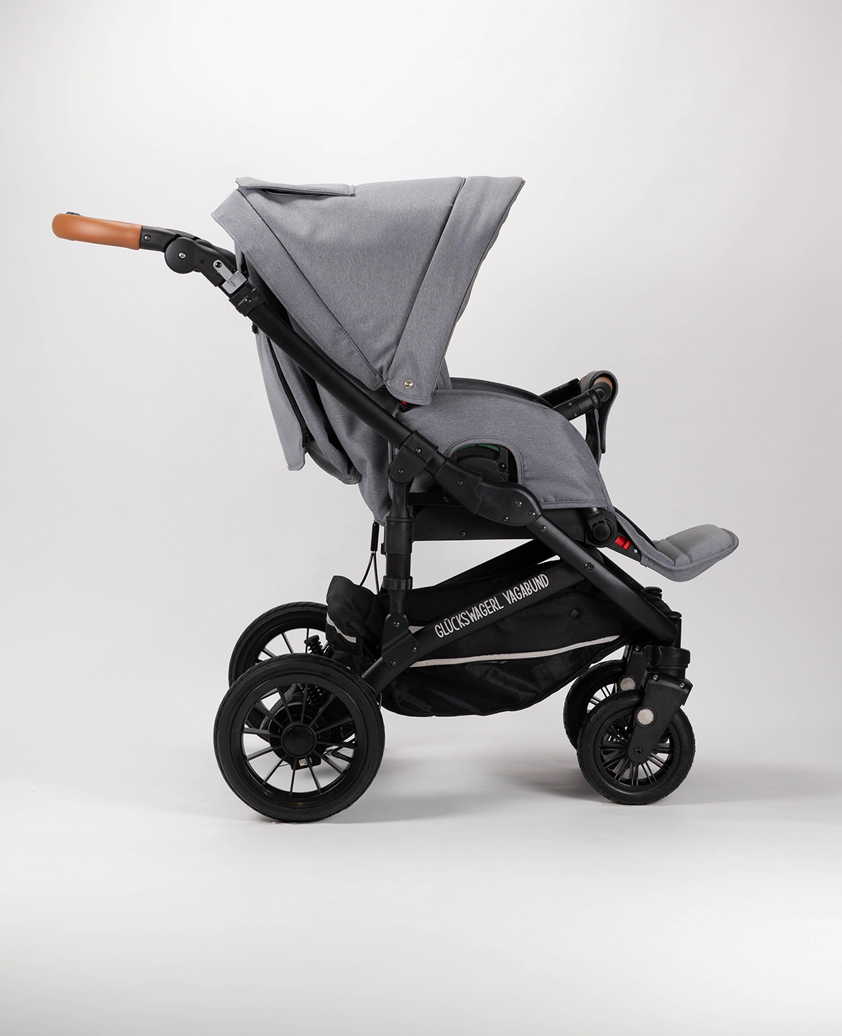 Glückswagerl Vagabund – Geländekinderwagen Grau | Zimt – Bild 8