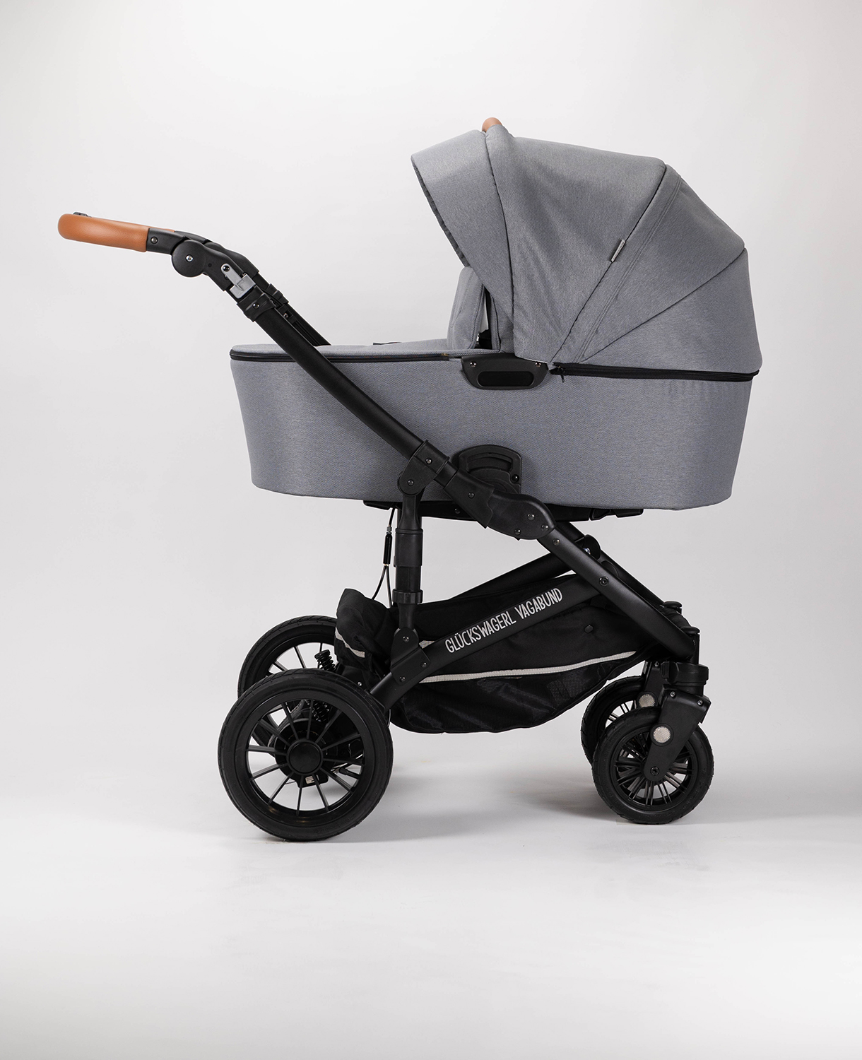 Glückswagerl Vagabund – Geländekinderwagen Grau | Zimt – Bild 6