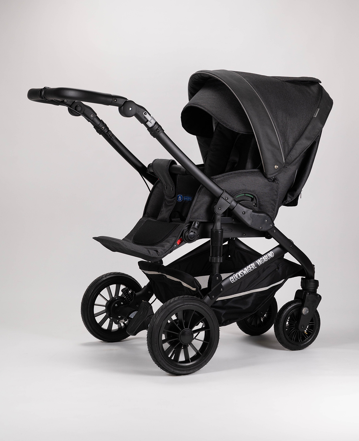 Glückswagerl Vagabund – Geländekinderwagen Schiefer Deluxe – Bild 5