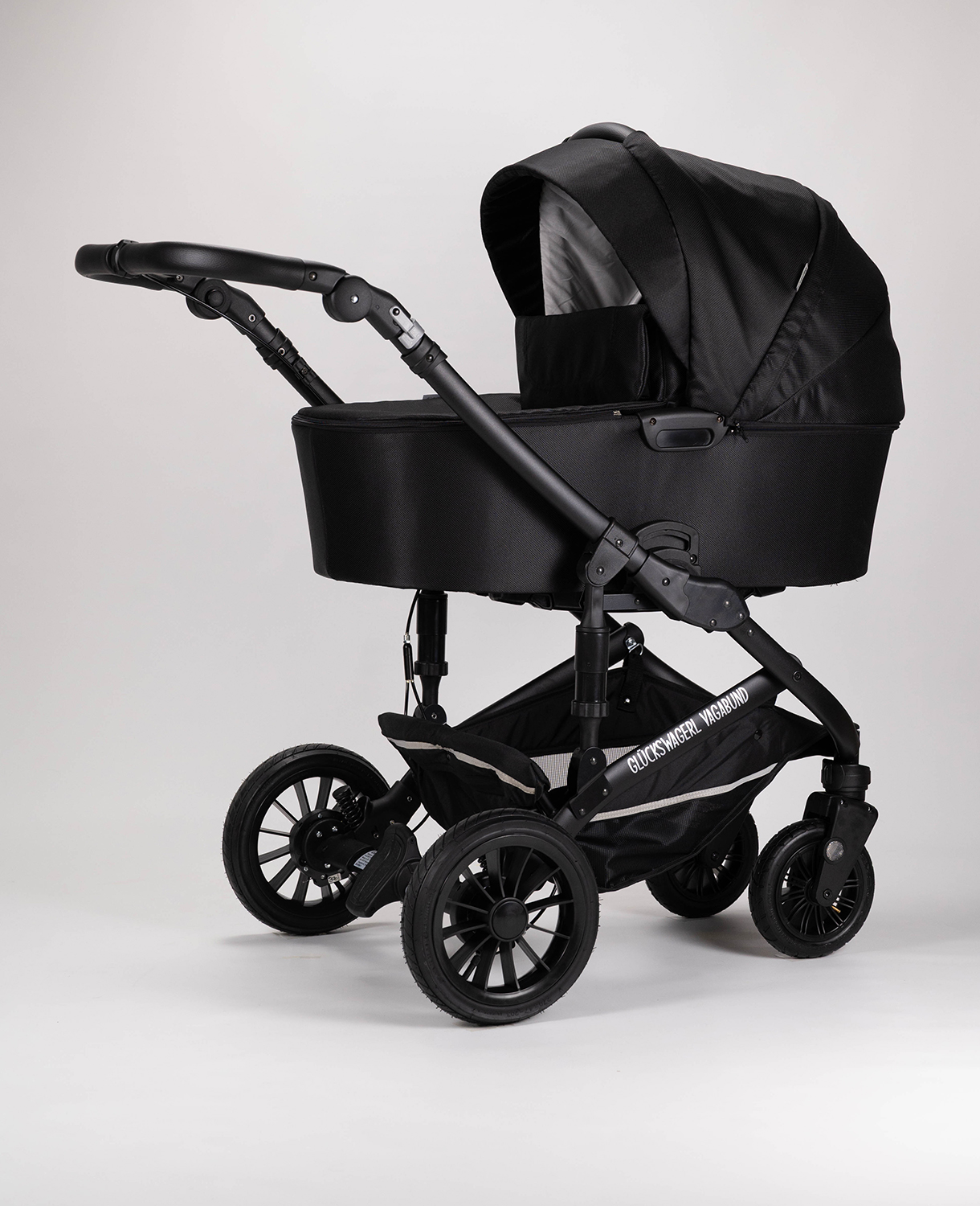 Glückswagerl Vagabund – Geländekinderwagen Black Edition