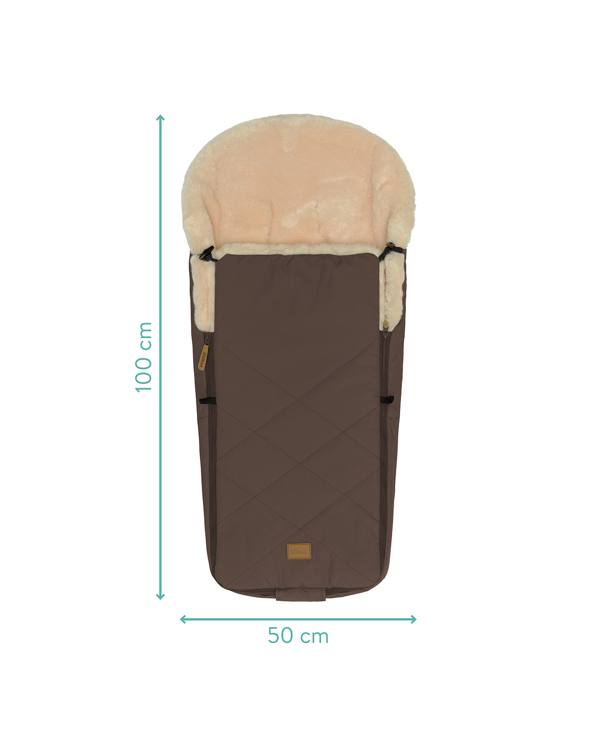 Fillikid Winter-Fußsack Vegan Comfort #Braun – Bild 2
