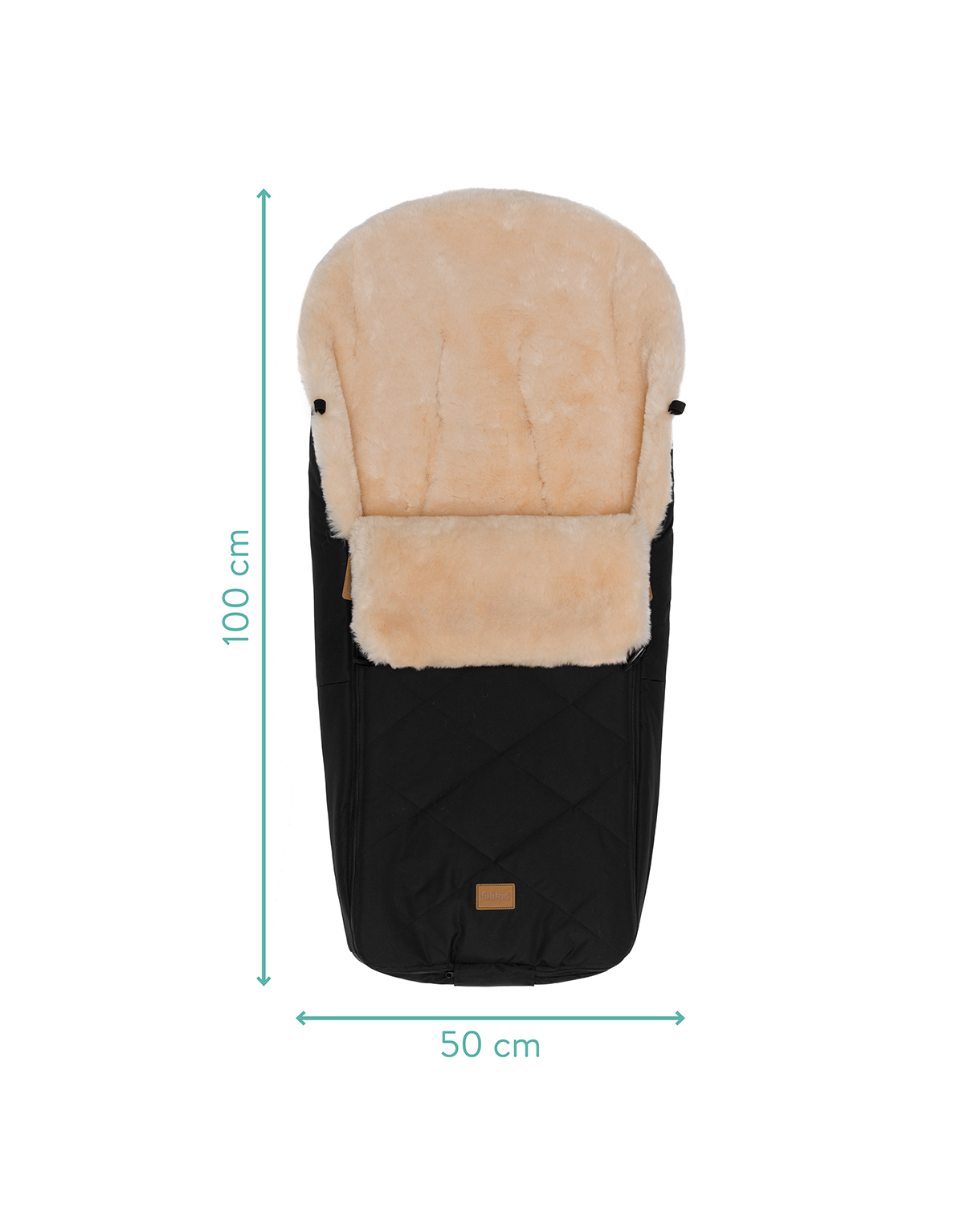 Fillikid Winter-Fußsack Vegan Comfort #Schwarz – Bild 3
