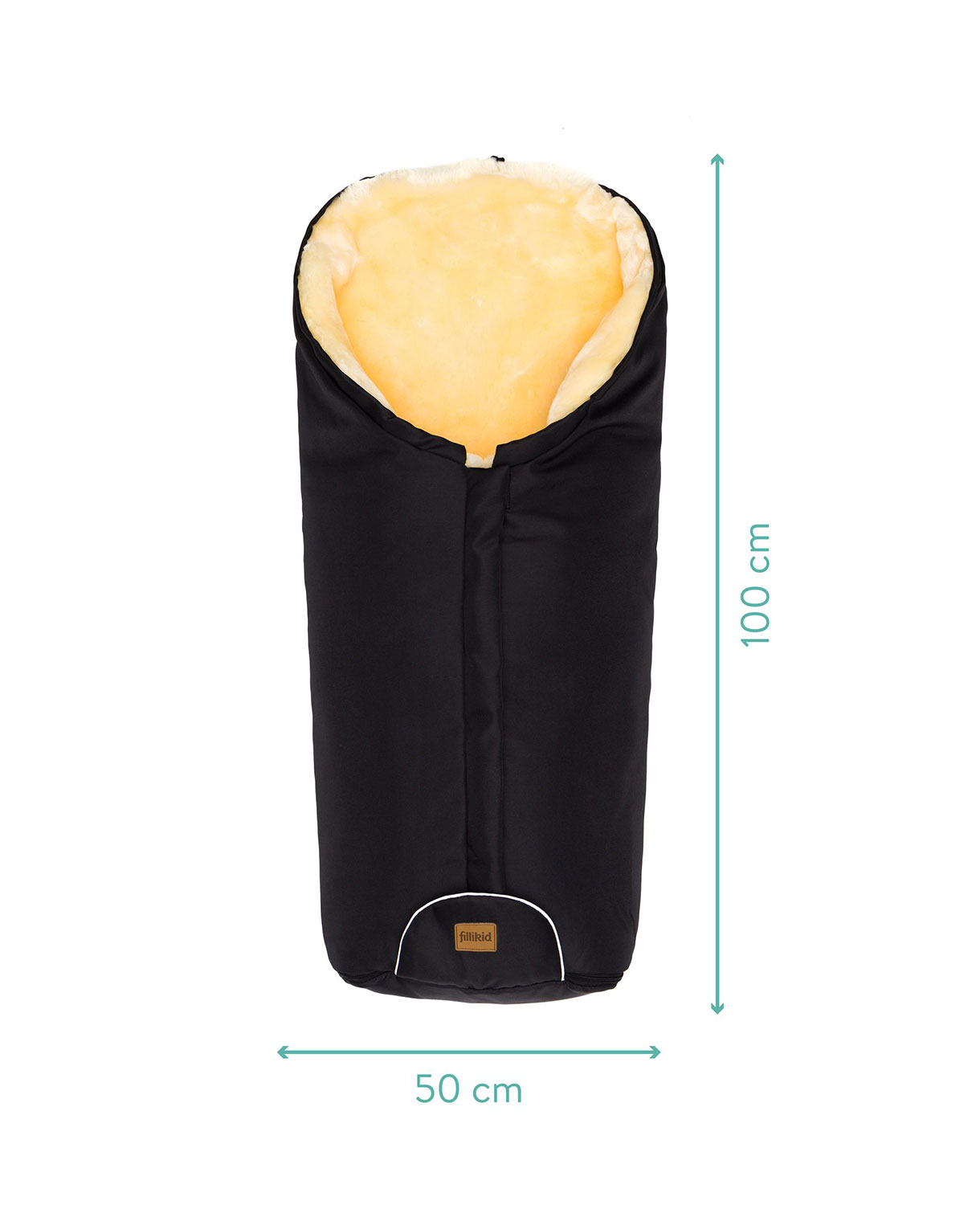 Fillikid Lammfell-Winter-Fußsack Tacama XL #Schwarz – Bild 3