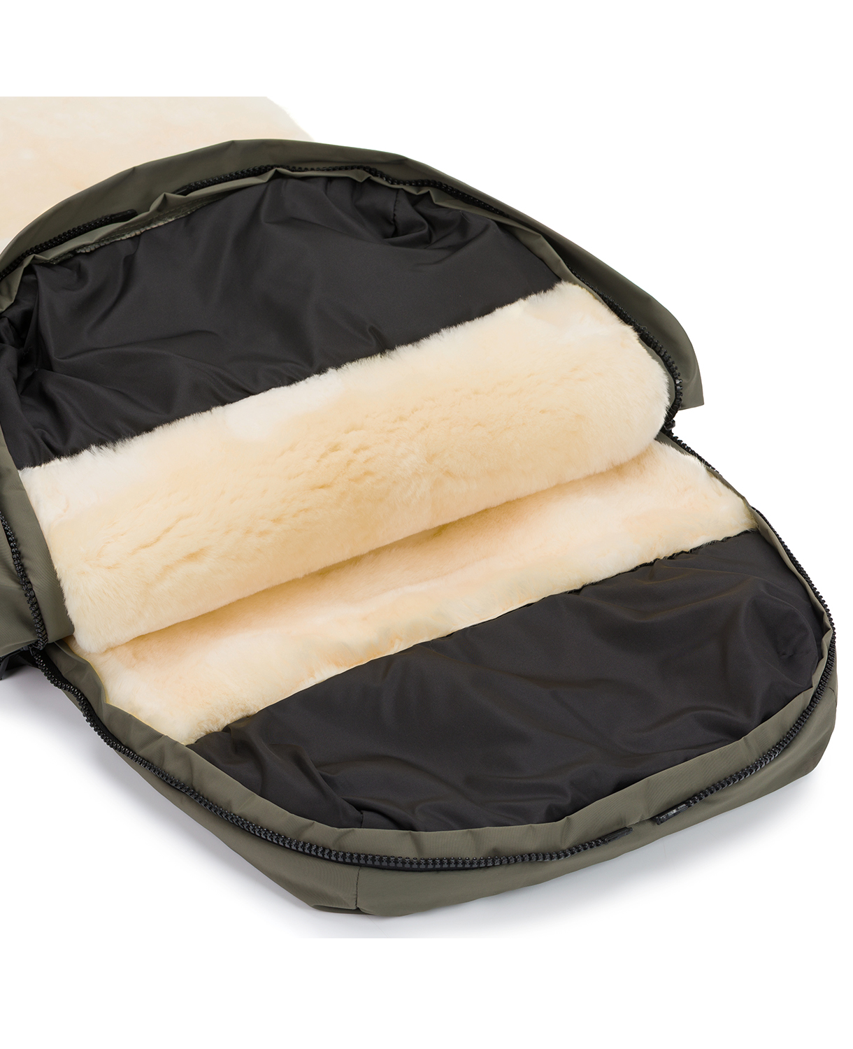 Fillikid Lammfell-Winter-Fußsack Davos #Olive – Bild 10
