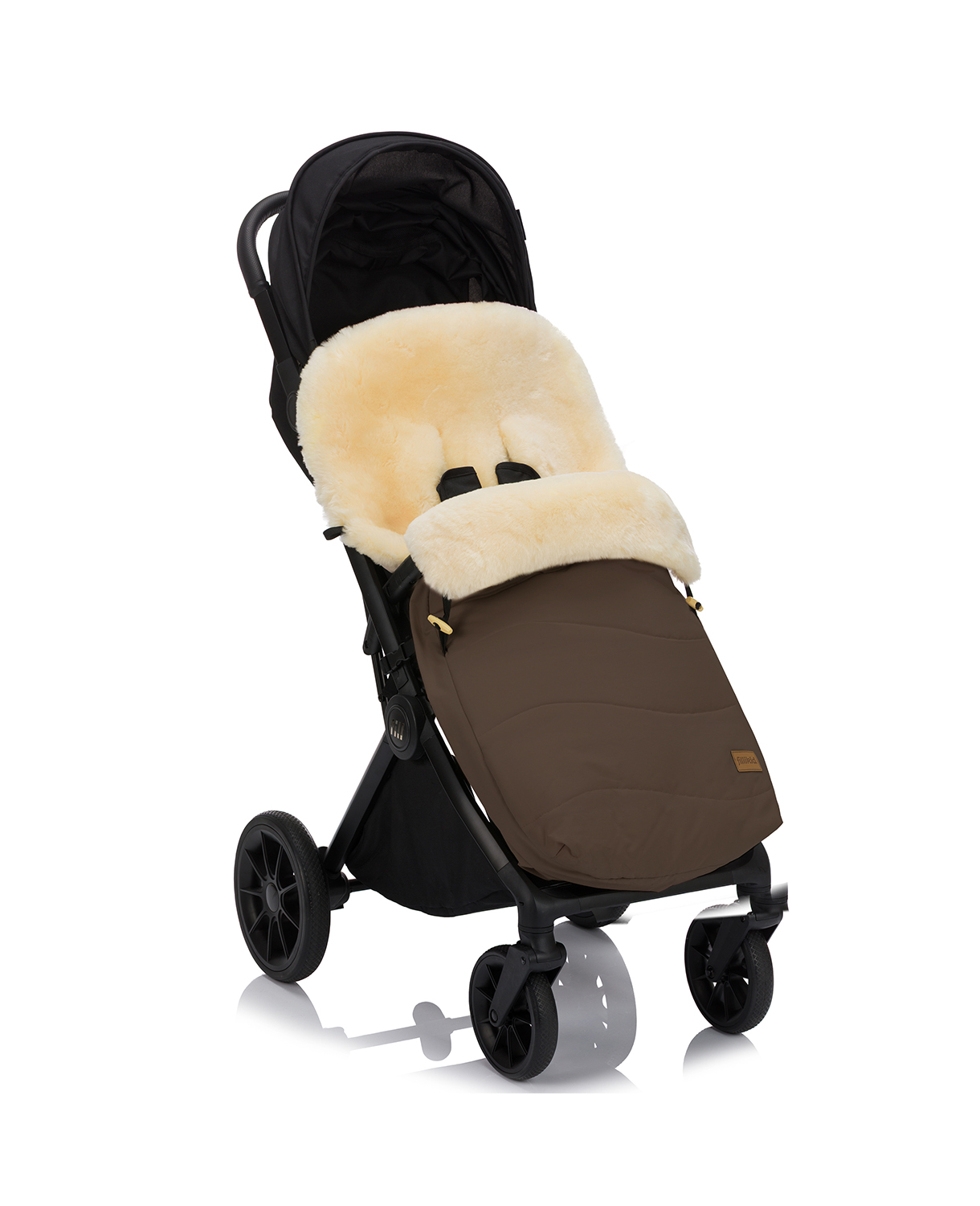 Fillikid Lammfell-Winter-Fußsack Davos #Braun – Bild 3