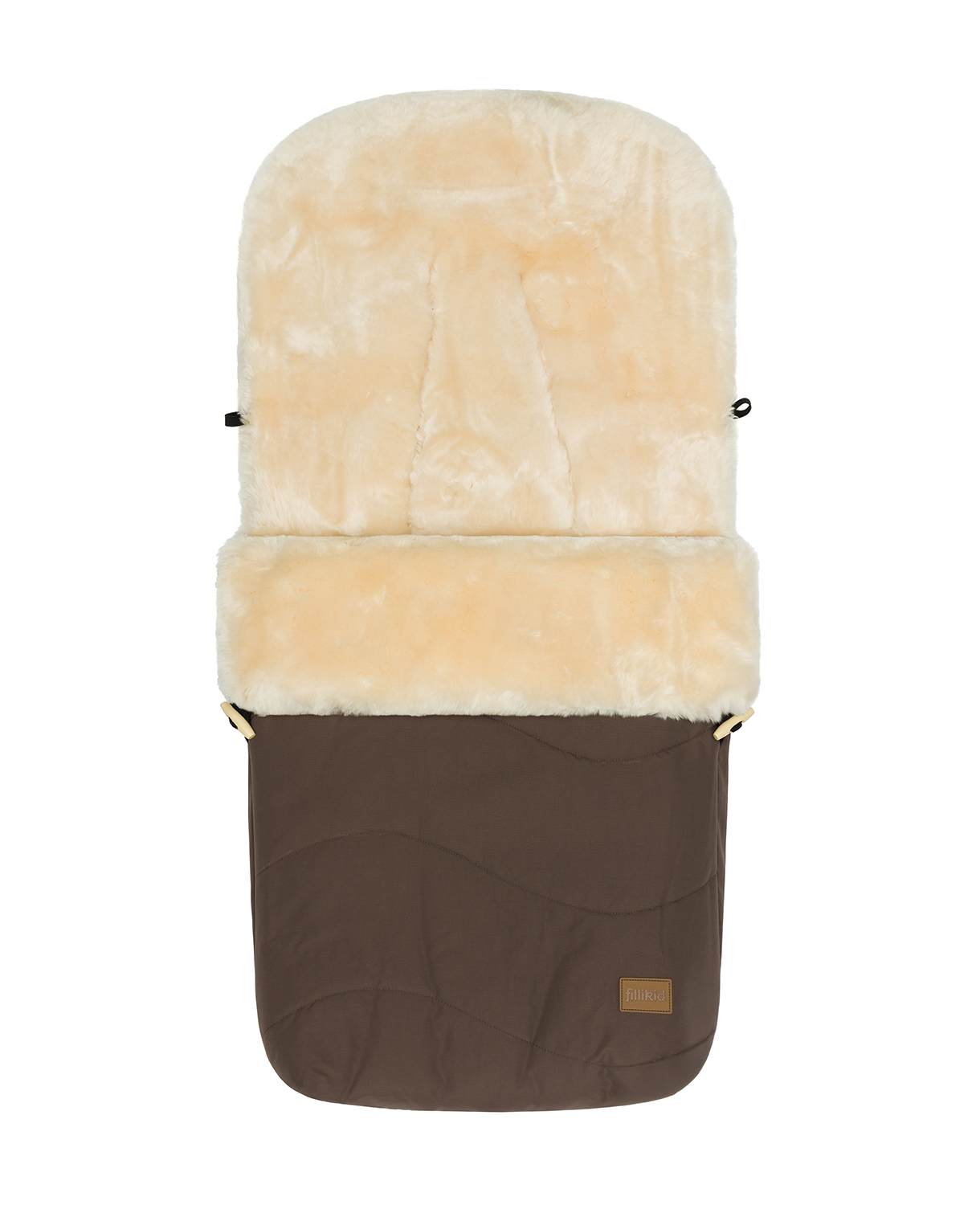 Fillikid Lammfell-Winter-Fußsack Davos #Braun