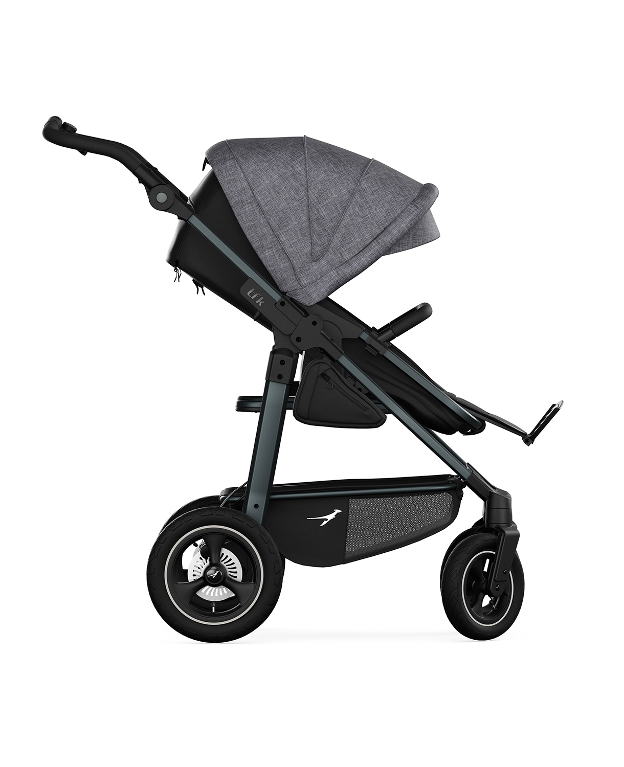 tfk mono4 Kombikinderwagen 4-Rad mit Lufträder #Premium Grau – Bild 4