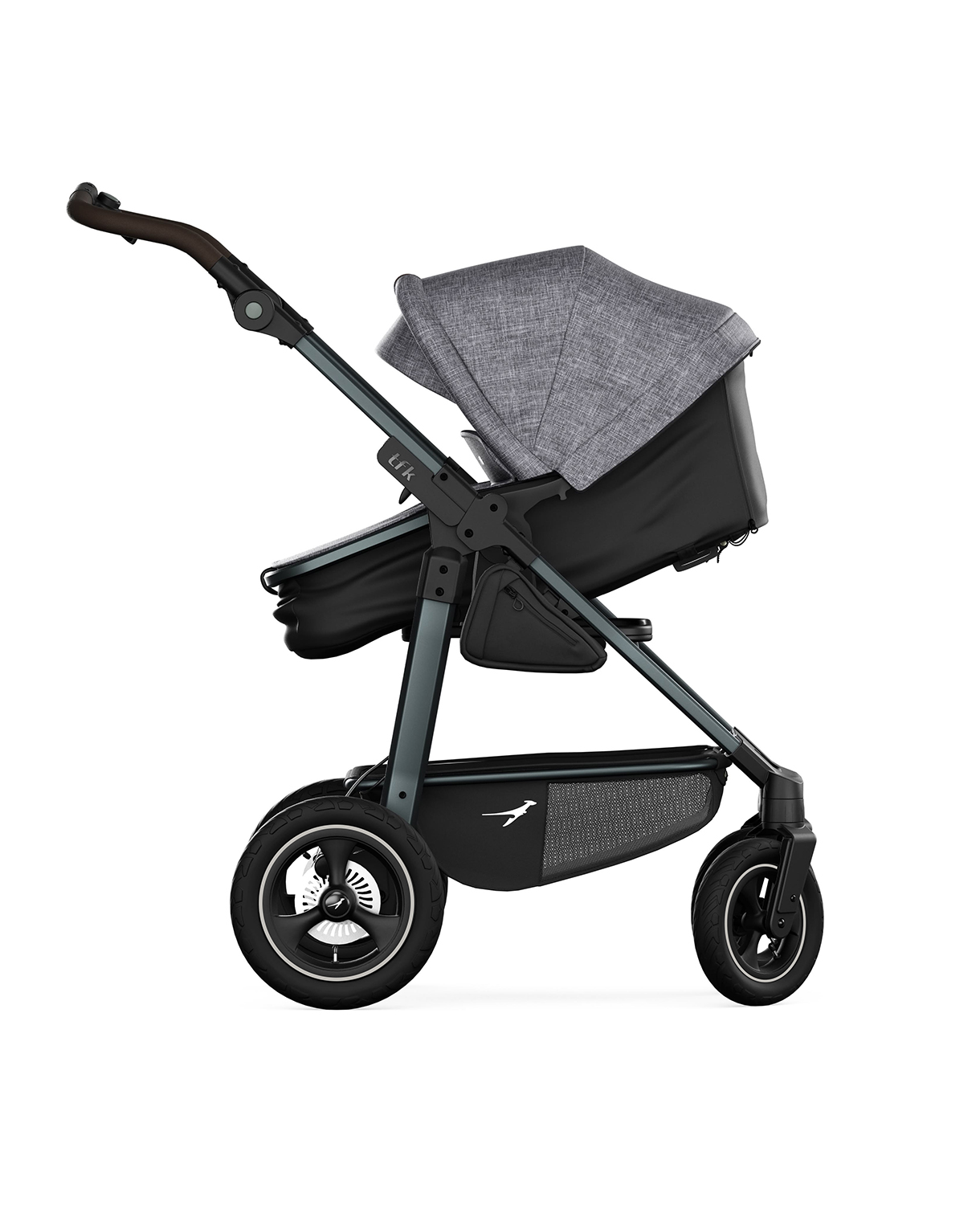 tfk mono4 Kombikinderwagen 4-Rad mit Lufträder #Premium Grau – Bild 2