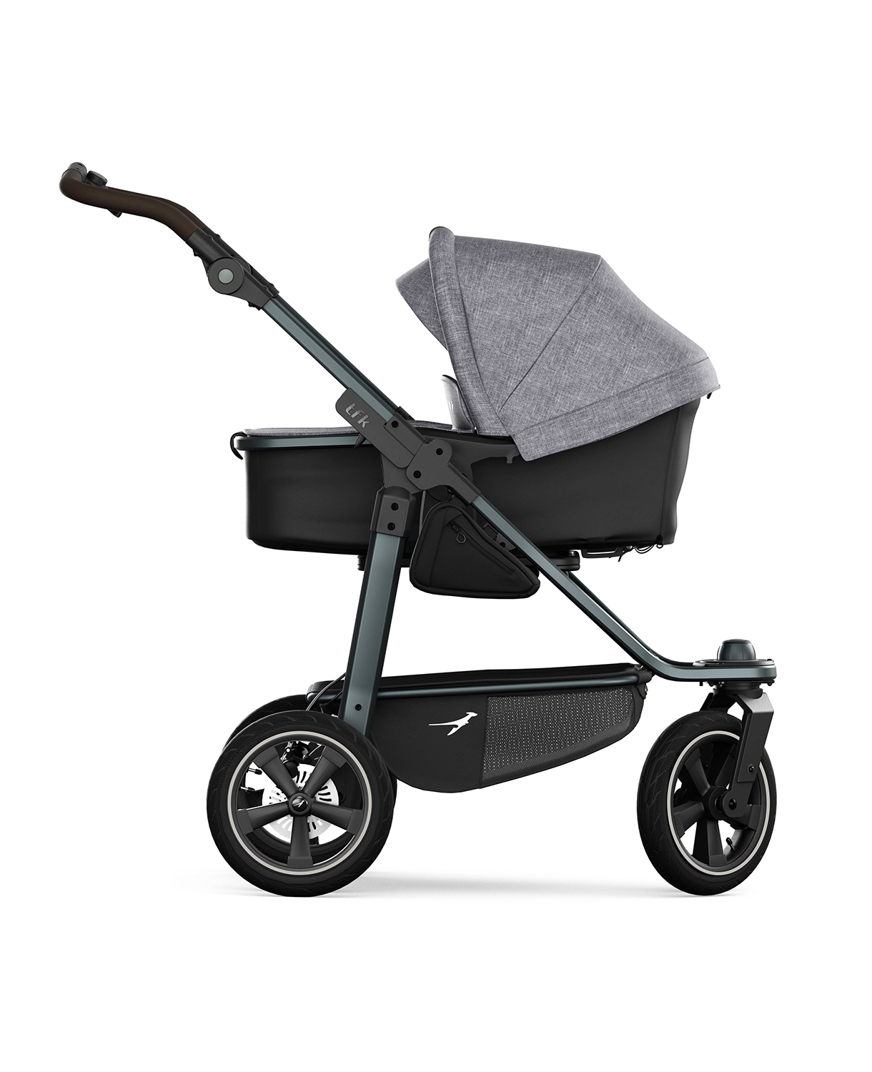 tfk mono3 Kombikinderwagen 3-Rad mit Lufträder #Premium Grau